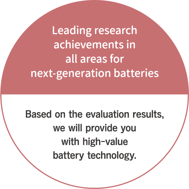 Leading research achievements in all areas for next-generation batteries